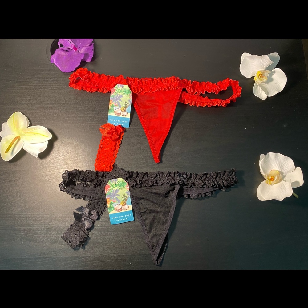 Thong + garter ♥️